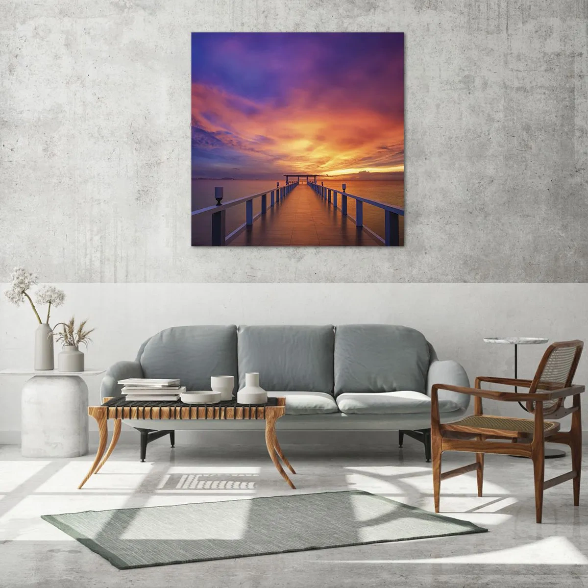 Glasbild - Bild auf glas - Ohne Ende - 70x70 cm