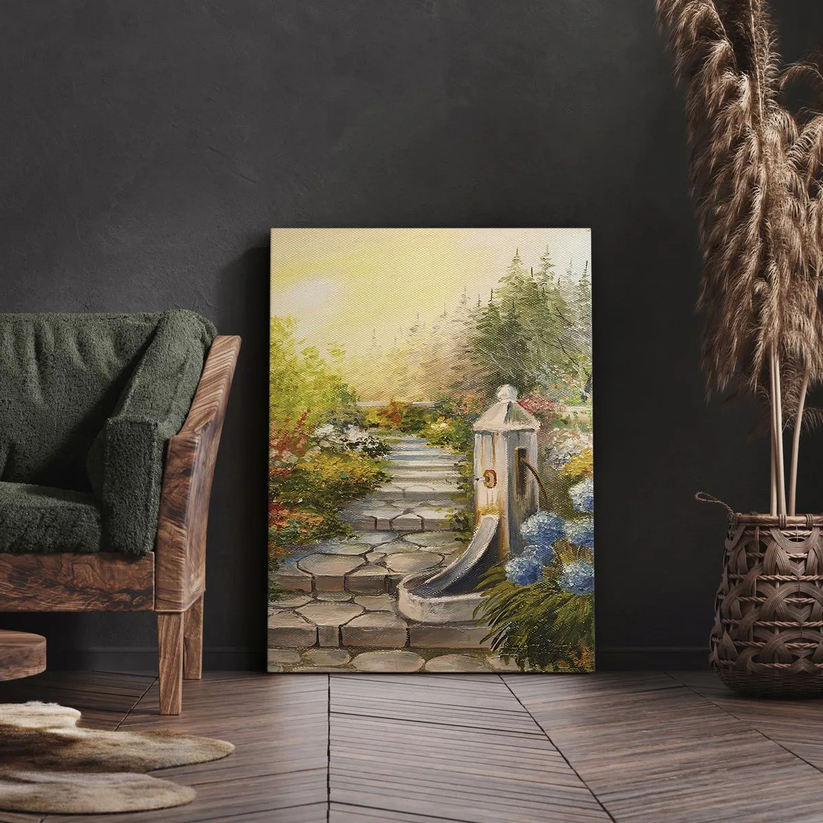 Bild auf Leinwand - Leinwandbild - In voller Blüte - 45x80 cm