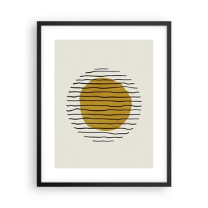Poster in einem schwarzem Rahmen - Abstraktion, die vor Hitze zittert - 40x50 cm