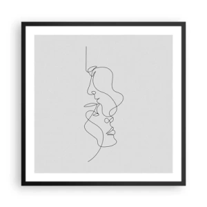 Poster in einem schwarzem Rahmen - Die Hitze bitterer Begierden - 60x60 cm