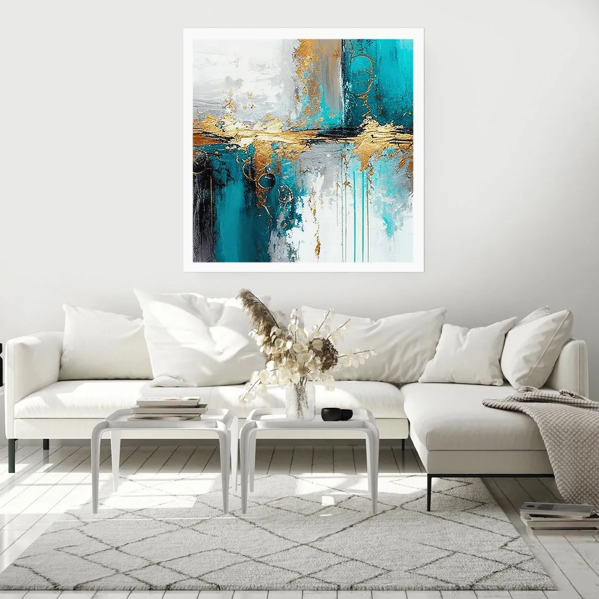 Poster - Alles fließt - 30x30 cm