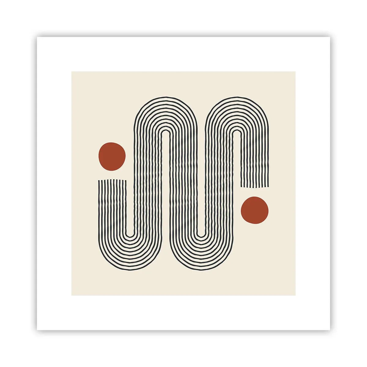 Poster - Vom Anfang bis zum Ende - 30x30 cm