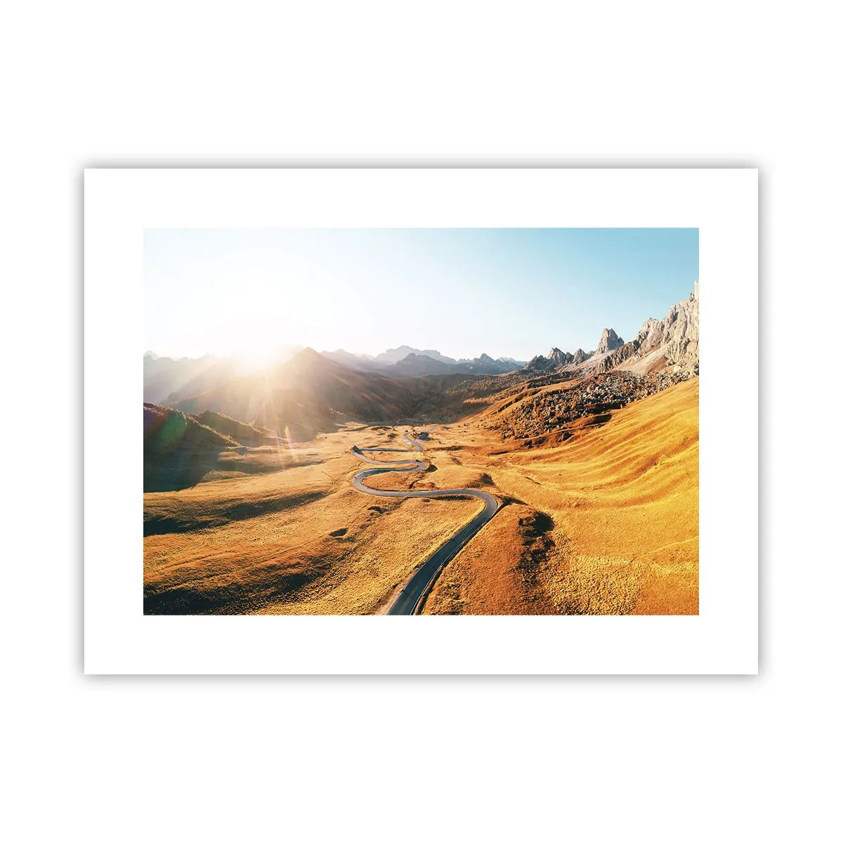 Poster - In einem goldenen Tal - 40x30 cm