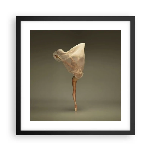 Poster in einem schwarzem Rahmen - Es wird bald auffliegen - 40x40 cm