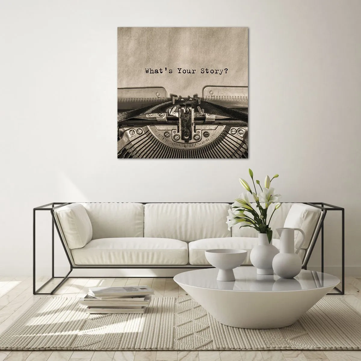 Glasbild - Bild auf glas - Erzähl es mir - 50x50 cm