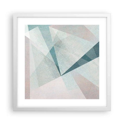 Poster in einem weißen Rahmen - Einfach aber dynamisch - 40x40 cm