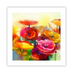 Poster - Nicht nur rot - 40x40 cm