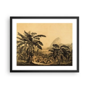Poster in einem schwarzem Rahmen - in einem kolonialen Klima - 50x40 cm