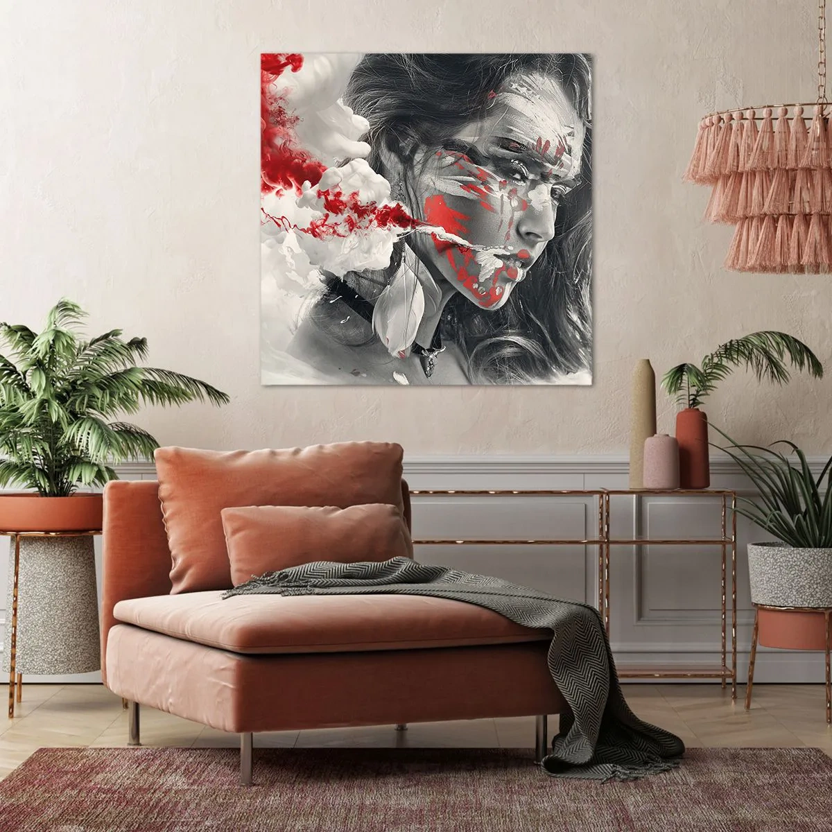 Bild auf Leinwand - Leinwandbild - Im Dunst der Absurdität - 50x50 cm