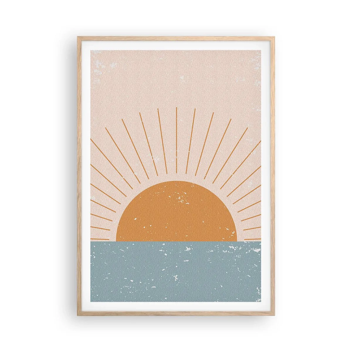 Poster in einem Rahmen aus heller Eiche - Alltägliches Wunder - 70x100 cm