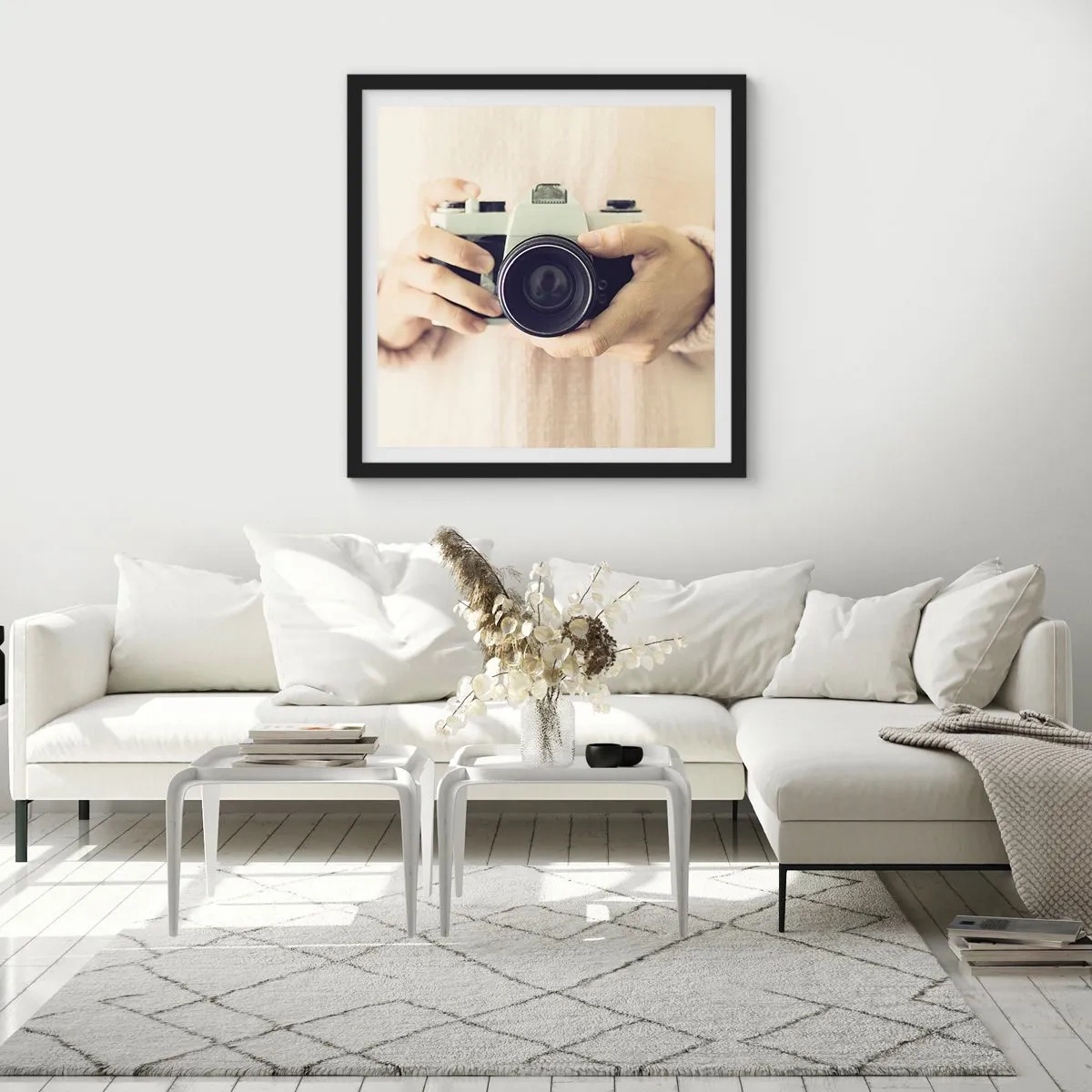 Poster in einem schwarzem Rahmen - Um mehr zu sehen ... - 60x60 cm