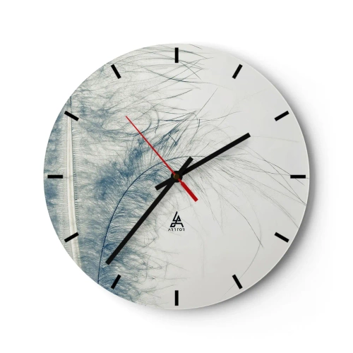 Wanduhr - Glasuhr - Flüstern der Natur - 40x40 cm