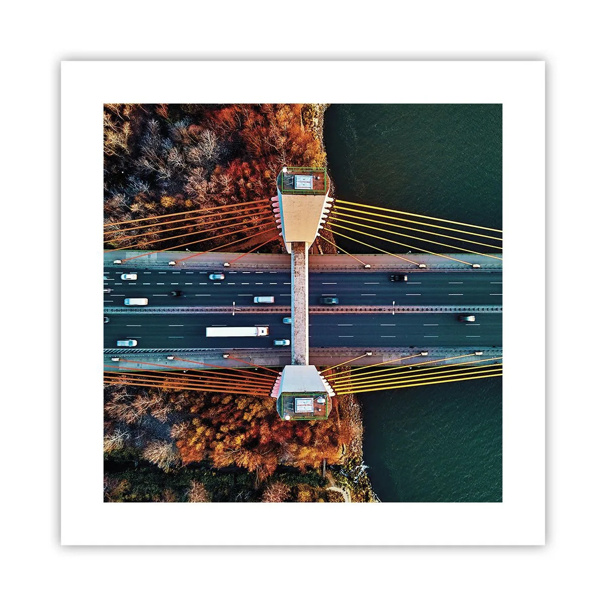 Poster - Jenseits der Gewässer, jenseits der Wälder - 40x40 cm