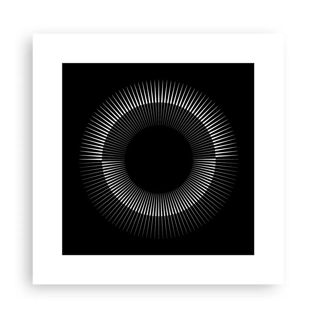 Poster - Schwarze Sonne - 30x30 cm