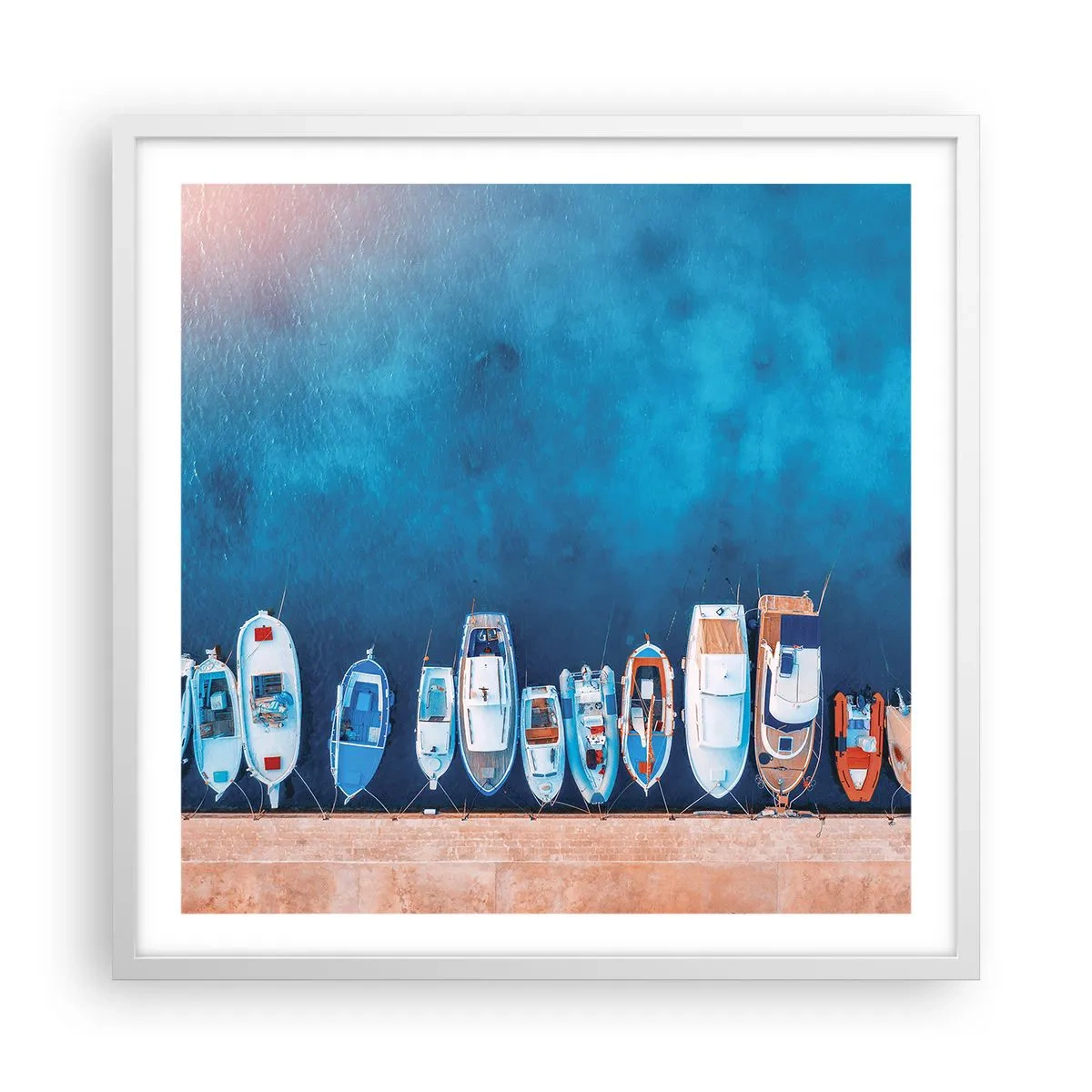 Poster in einem weißen Rahmen - In einer Reihe - 60x60 cm