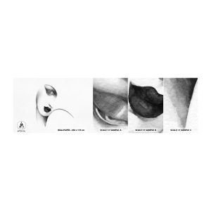 Fototapeten Muster Selbstklebend Deluxe Sticker - Im Stil von Łempicka - Porträt einer Frau, Das Gesicht einer Frau, Stück - 100x30 cm