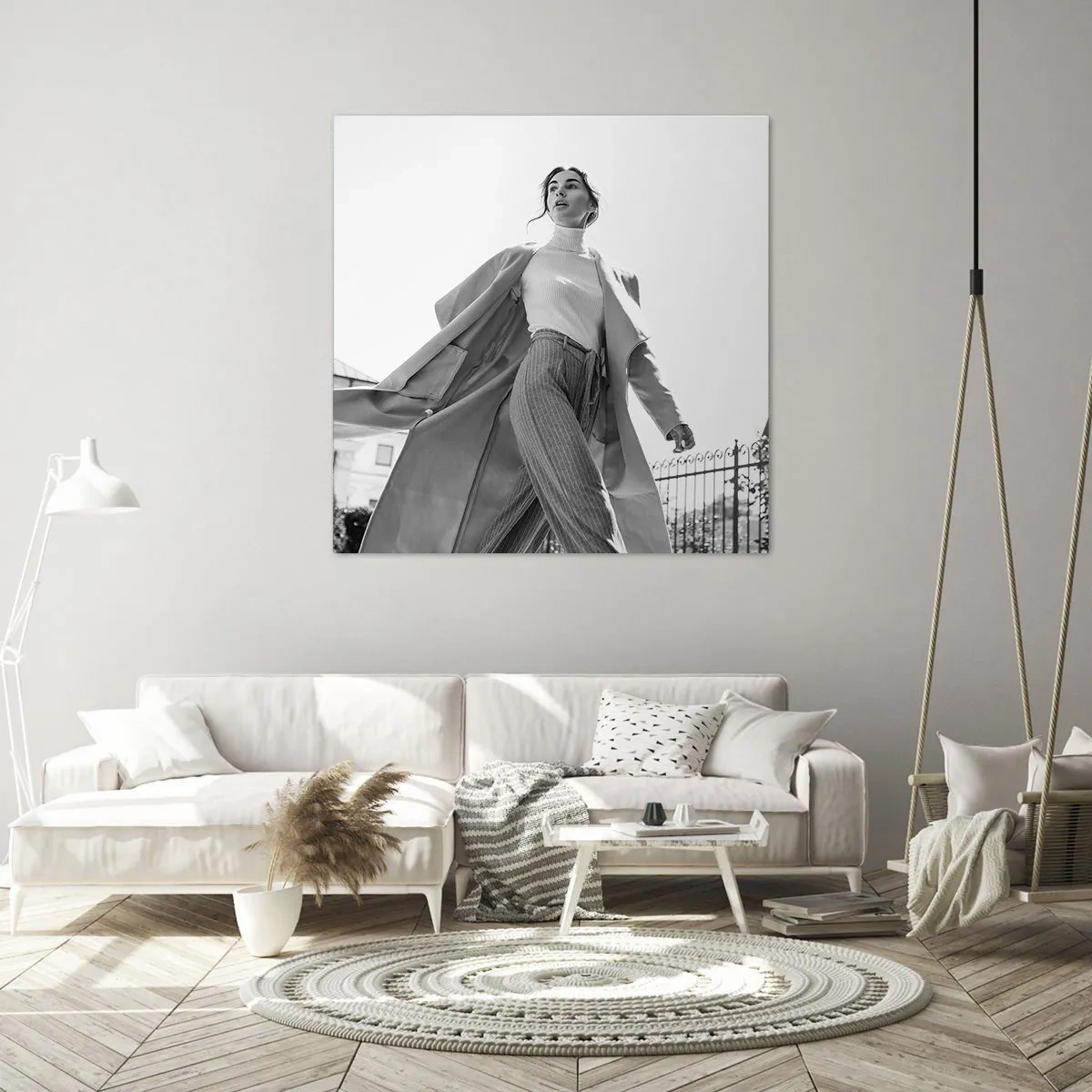 Bild auf Leinwand - Leinwandbild - Gehst du mit mir? - 50x50 cm