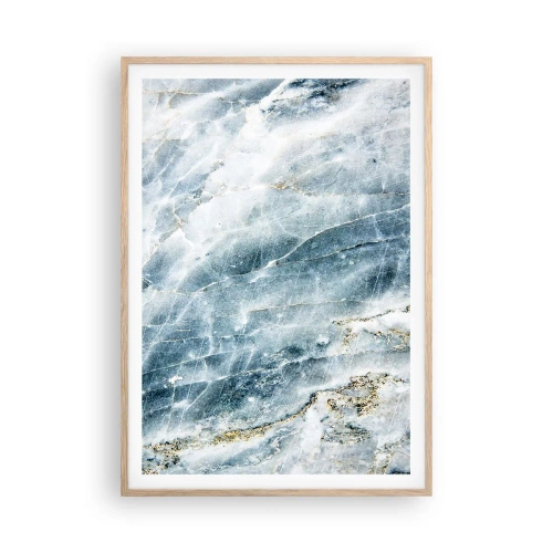 Poster in einem Rahmen aus heller Eiche - Eiswelt - 70x100 cm