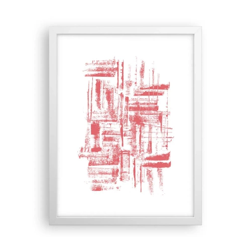 Poster in einem weißen Rahmen - Die rote Stadt - 30x40 cm