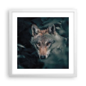 Poster in einem weißen Rahmen - Jäger - 40x40 cm