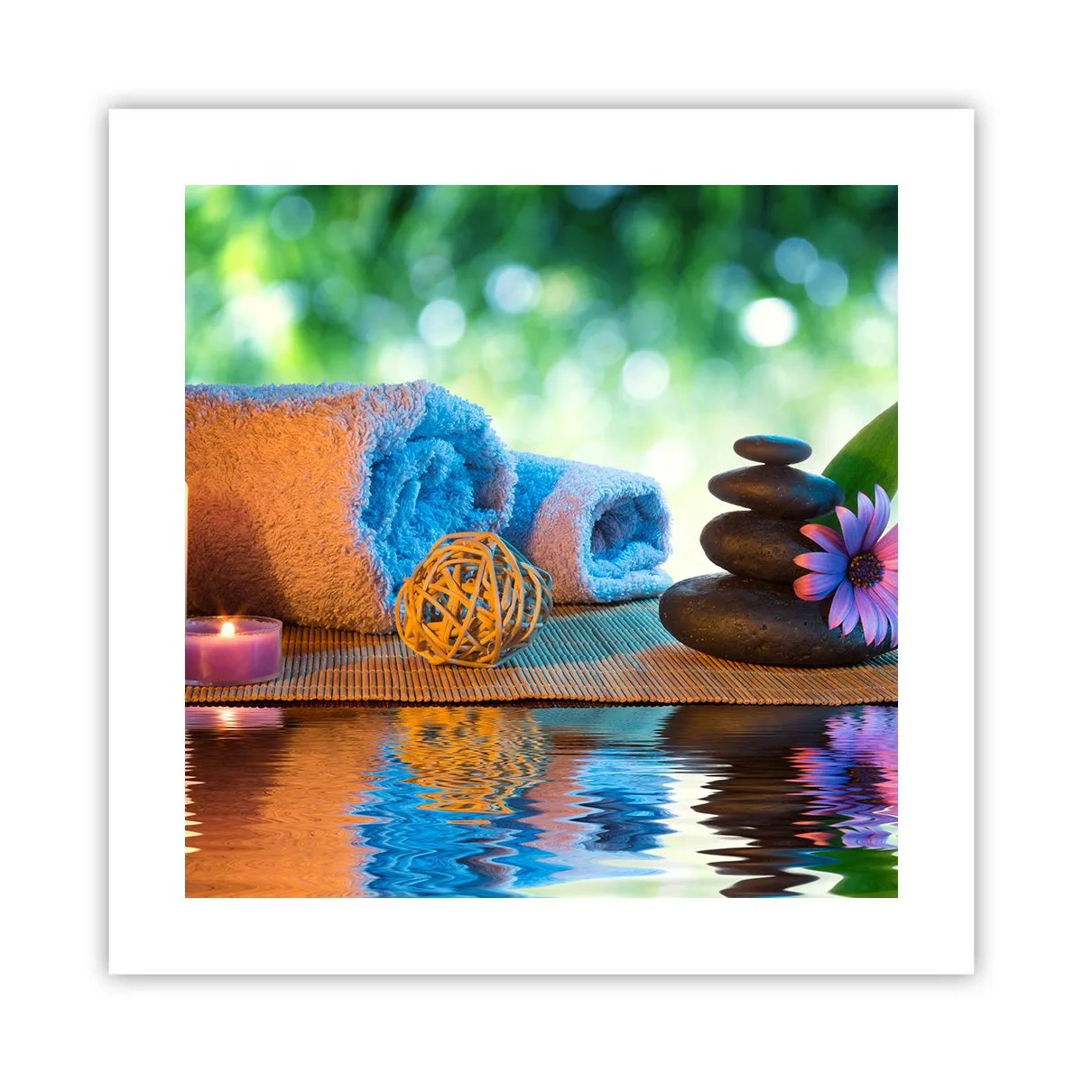 Poster - Zeit für den Körper - 40x40 cm