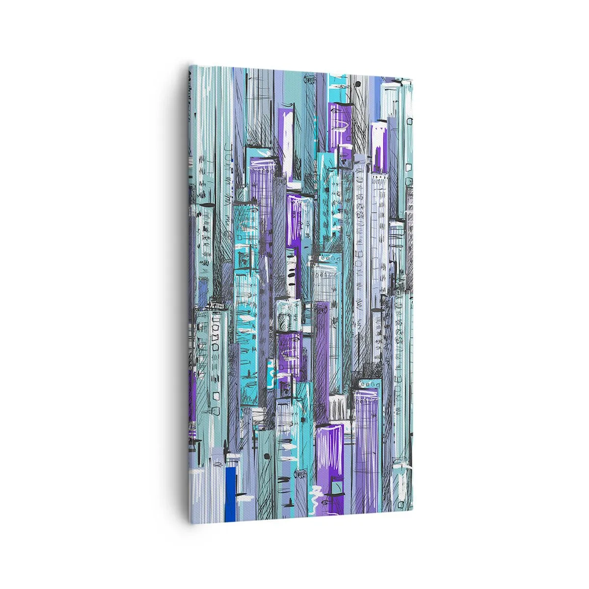 Bild auf Leinwand - Leinwandbild - Bläulich von dem Himmel - 55x100 cm