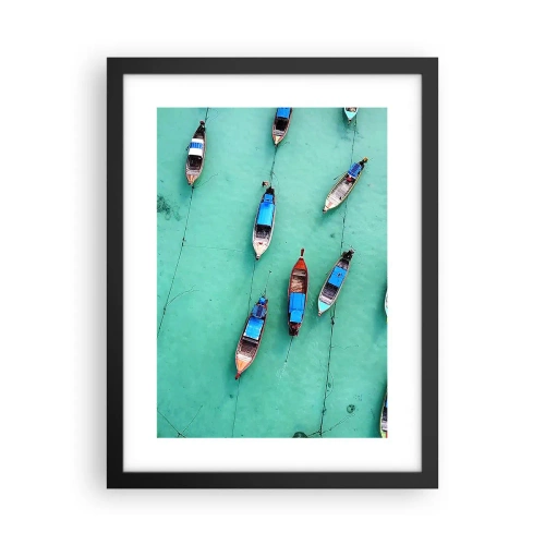 Poster in einem schwarzem Rahmen - In freudiger Erwartung - 30x40 cm