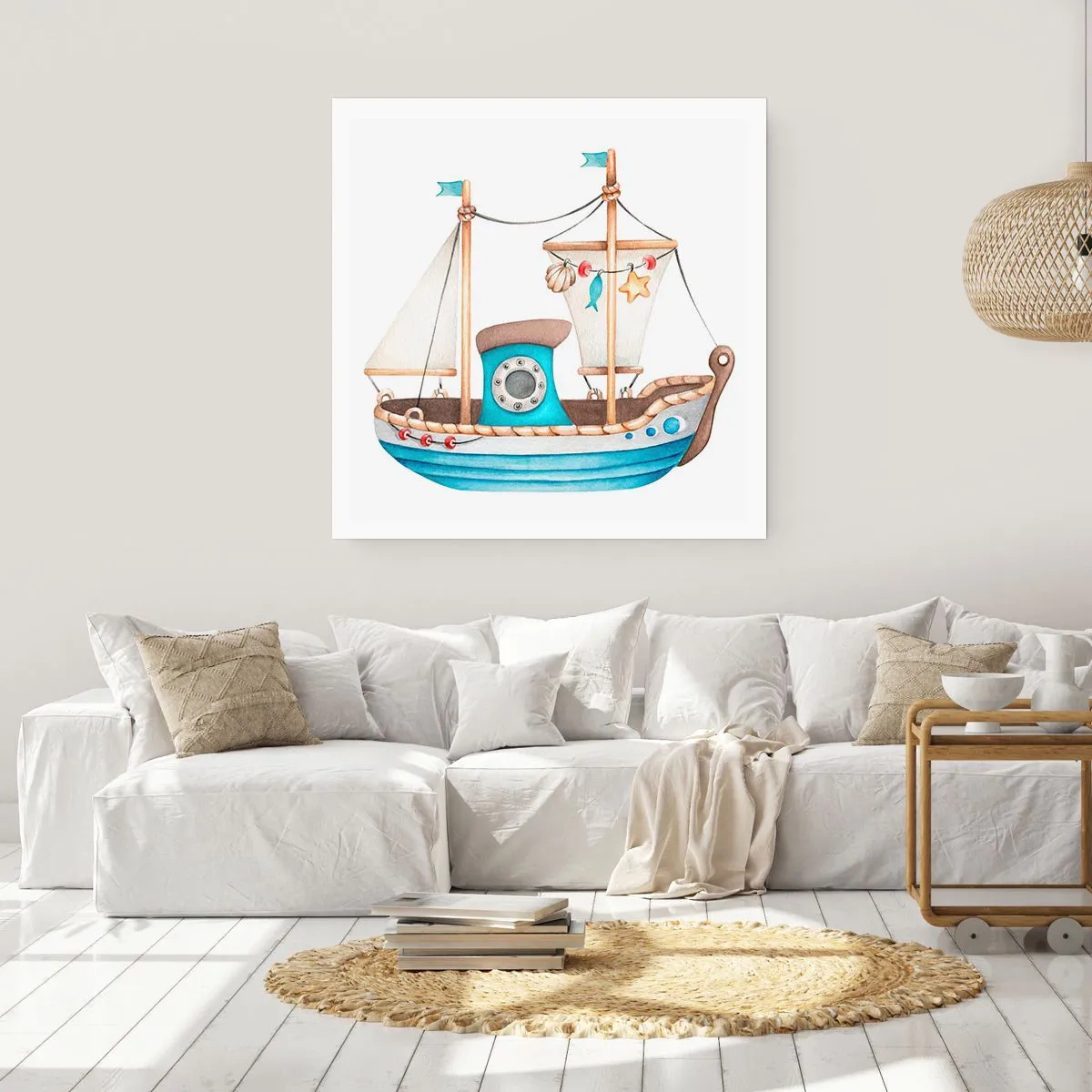 Poster - Ahoi, Abenteuer! - 60x60 cm