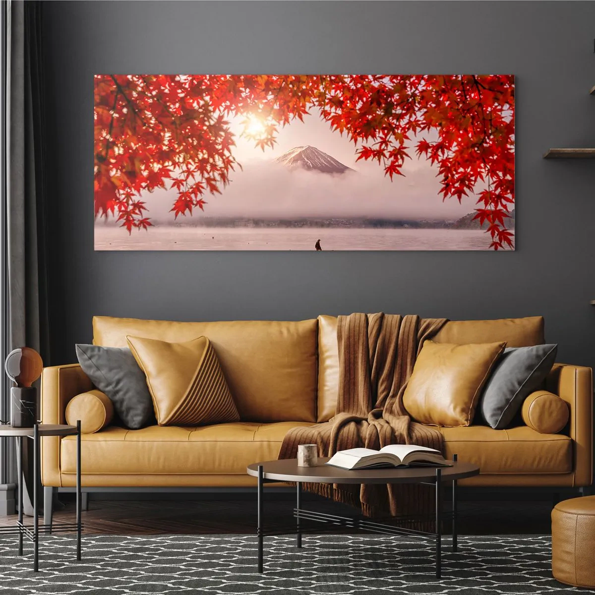 Glasbild - Bild auf glas - Im japanischen Klima - 100x40 cm