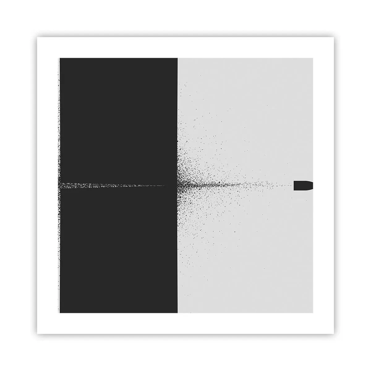 Poster - Direkt zum Ziel - 50x50 cm