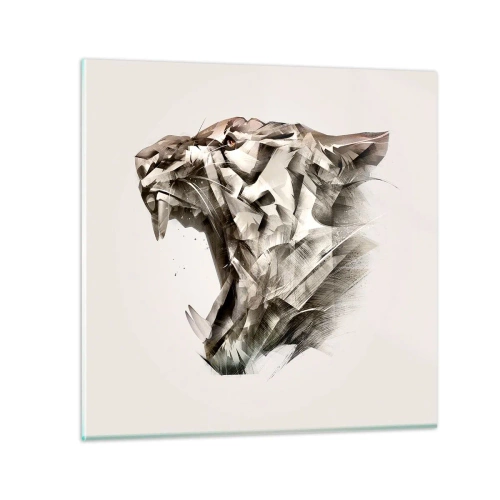 Glasbild - Bild auf glas - Du weißt schon wer das Sagen hat - 60x60 cm