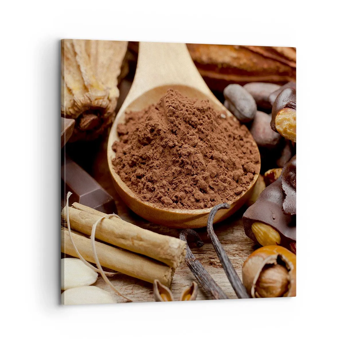 Bild auf Leinwand - Leinwandbild - Die Beste gegen Sorgen - 60x60 cm