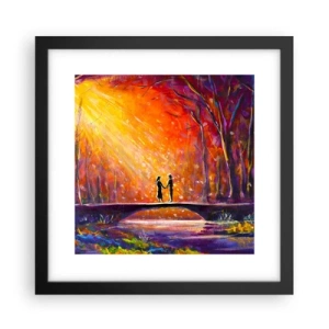 Poster in einem schwarzem Rahmen - Der Himmel liebt sie auch - 30x30 cm