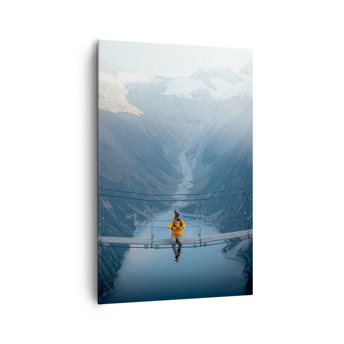 Bild auf Leinwand - Leinwandbild - Entzückt in der Schwebe - 80x120 cm