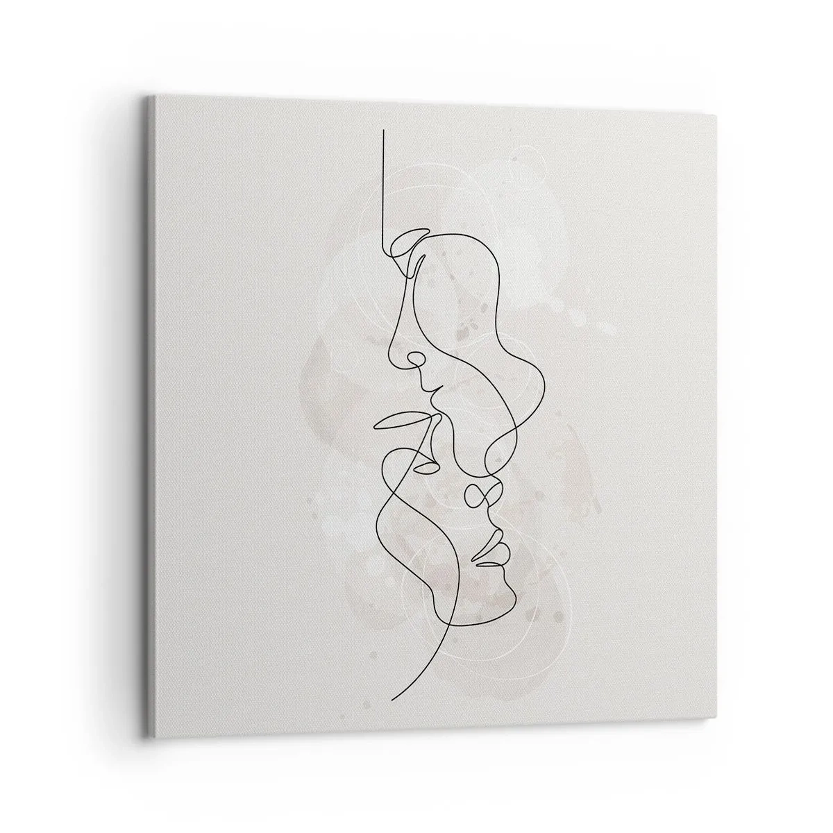 Bild auf Leinwand - Leinwandbild - Verstrickt in eine Umarmung - 60x60 cm