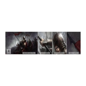 Fototapeten Muster Selbstklebend Deluxe Sticker - Passant, sag Sparta ... - Ritter in Rüstung, Armee, Abstraktion - 100x30 cm