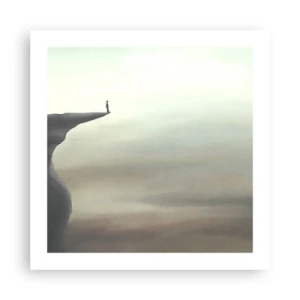 Poster - Nach oben, natürlich! - 50x50 cm