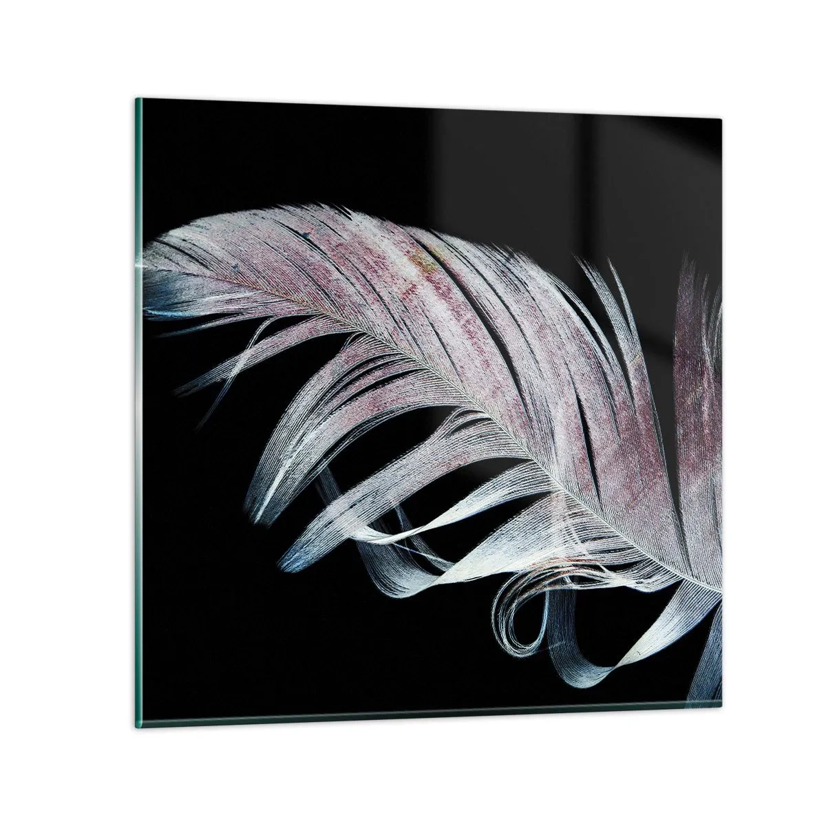 Glasbild - Bild auf glas - Denke an Berührung - 50x50 cm