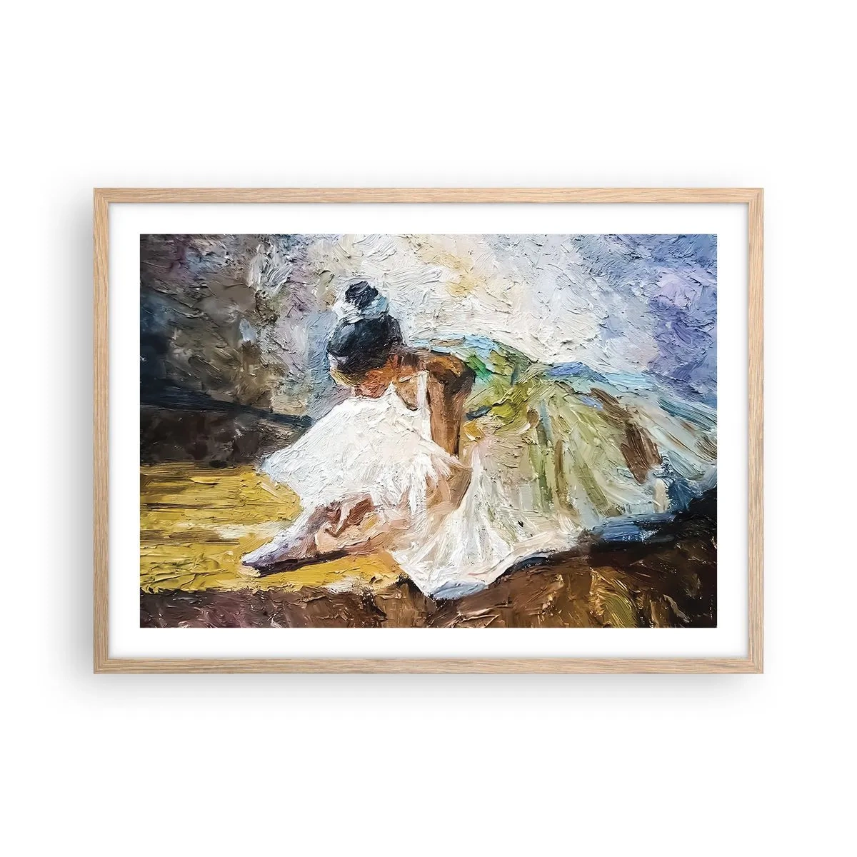 Poster in einem Rahmen aus heller Eiche - Aus einem Gemälde von Degas - 70x50 cm