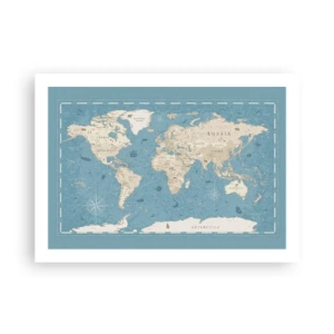 Poster - Die Welt liegt zum Greifen nah - 70x50 cm