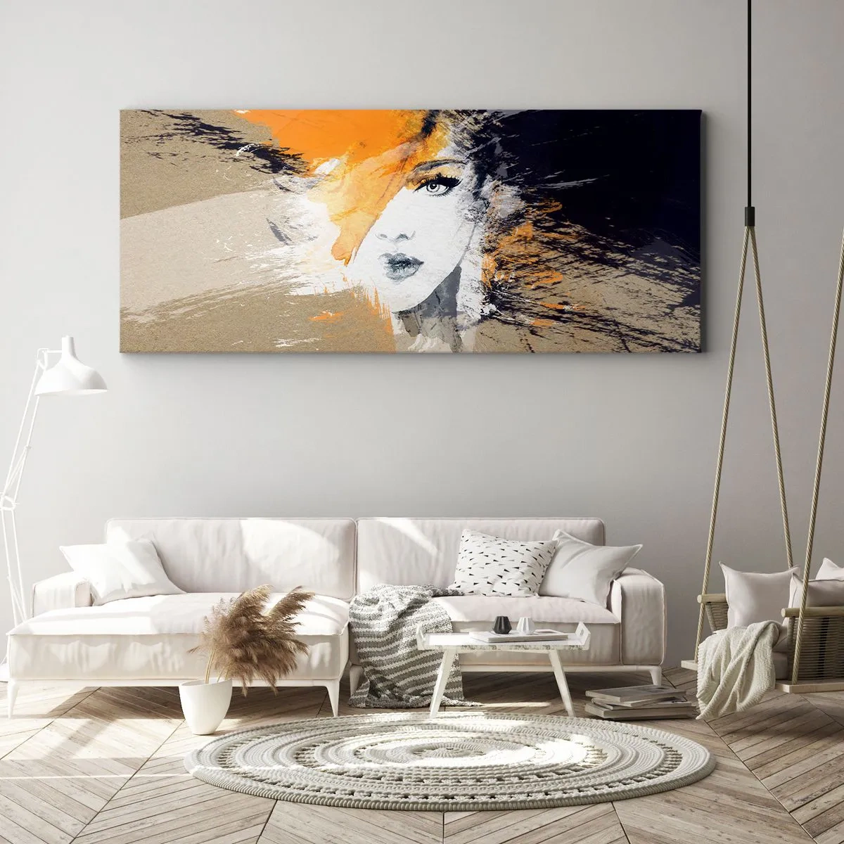 Bild auf Leinwand - Leinwandbild - Und es ist Licht - 100x40 cm