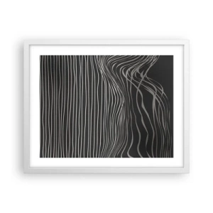 Poster in einem weißen Rahmen - Rhythmus und Akzent - 50x40 cm