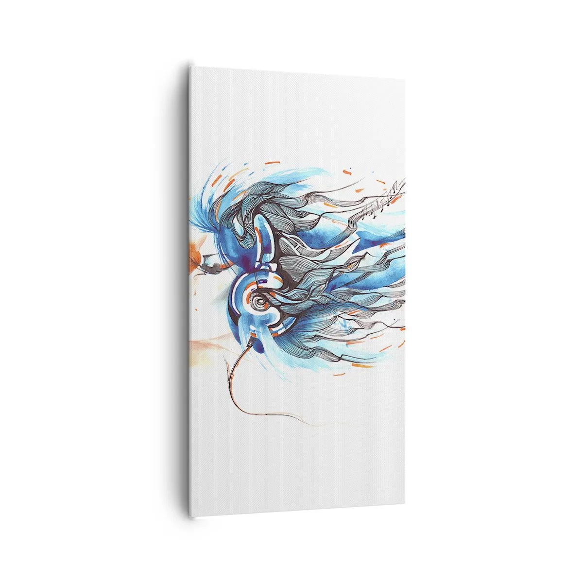 Bild auf Leinwand - Leinwandbild - Lass die Musik spielen - 65x120 cm