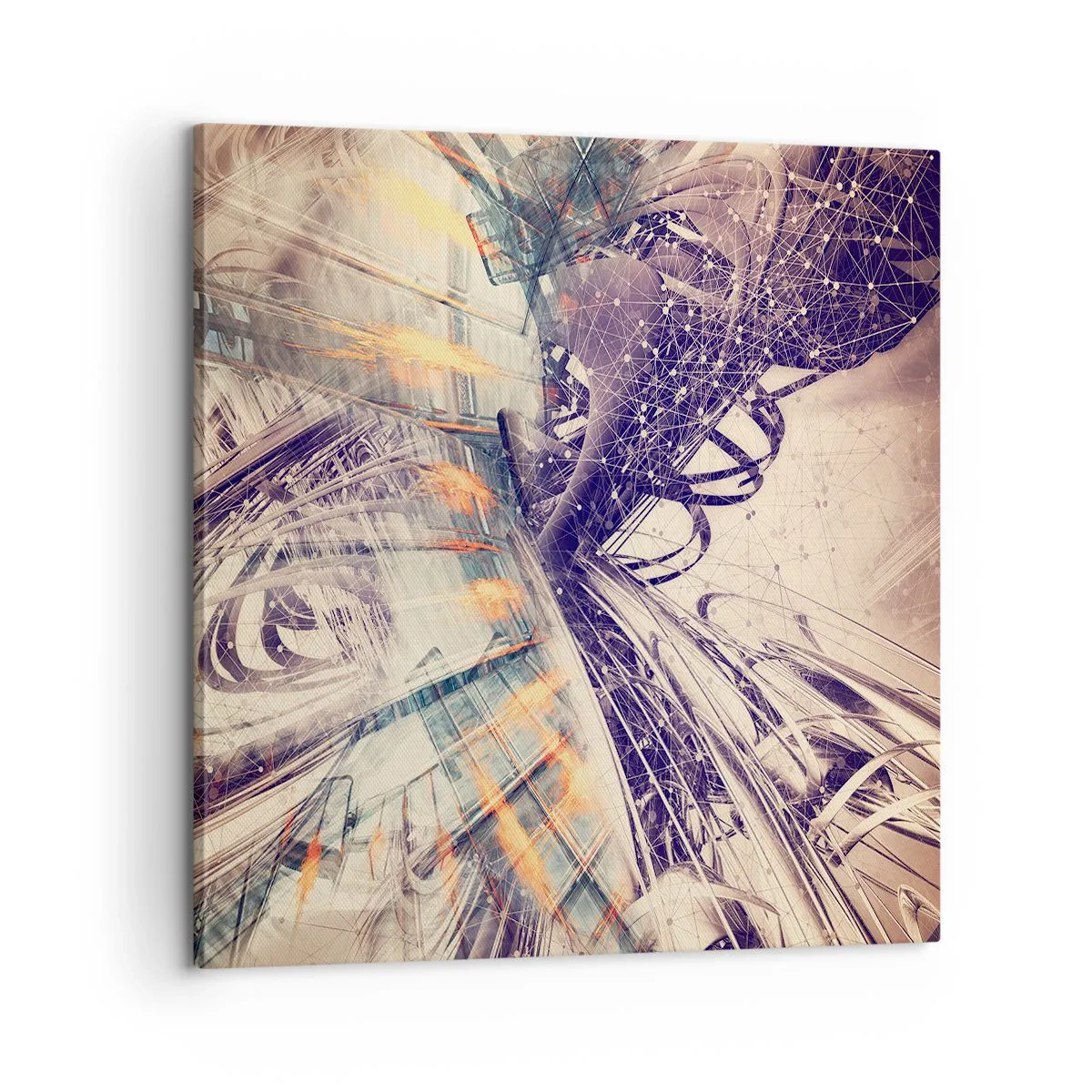 Bild auf Leinwand - Leinwandbild - In großer Eile - 60x60 cm