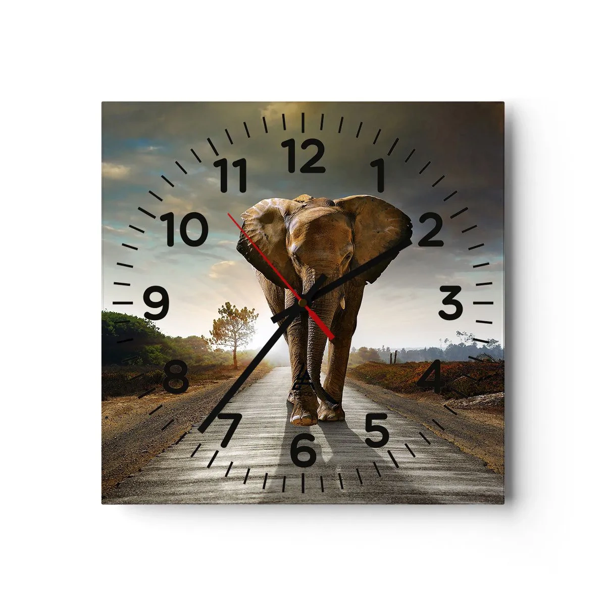 Wanduhr - Glasuhr - Und schon gar nicht in einem Porzellanlager - 40x40 cm