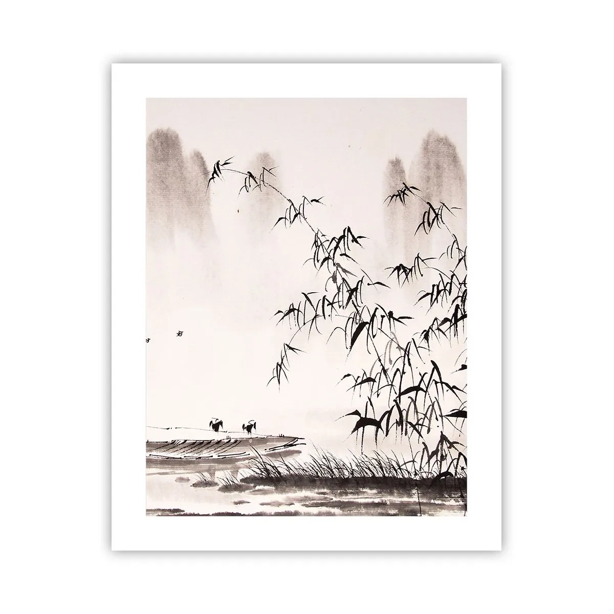 Poster - Die Stille der Reisfelder - 40x50 cm