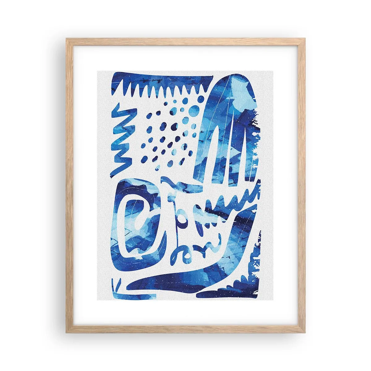 Poster in einem Rahmen aus heller Eiche - Zurück zu den Wurzeln - 40x50 cm