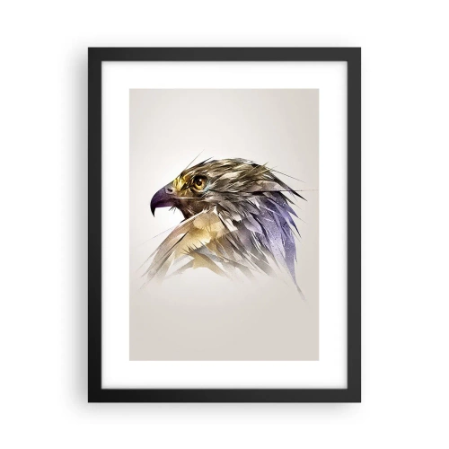 Poster in einem schwarzem Rahmen - Porträt eines Kriegers - 30x40 cm