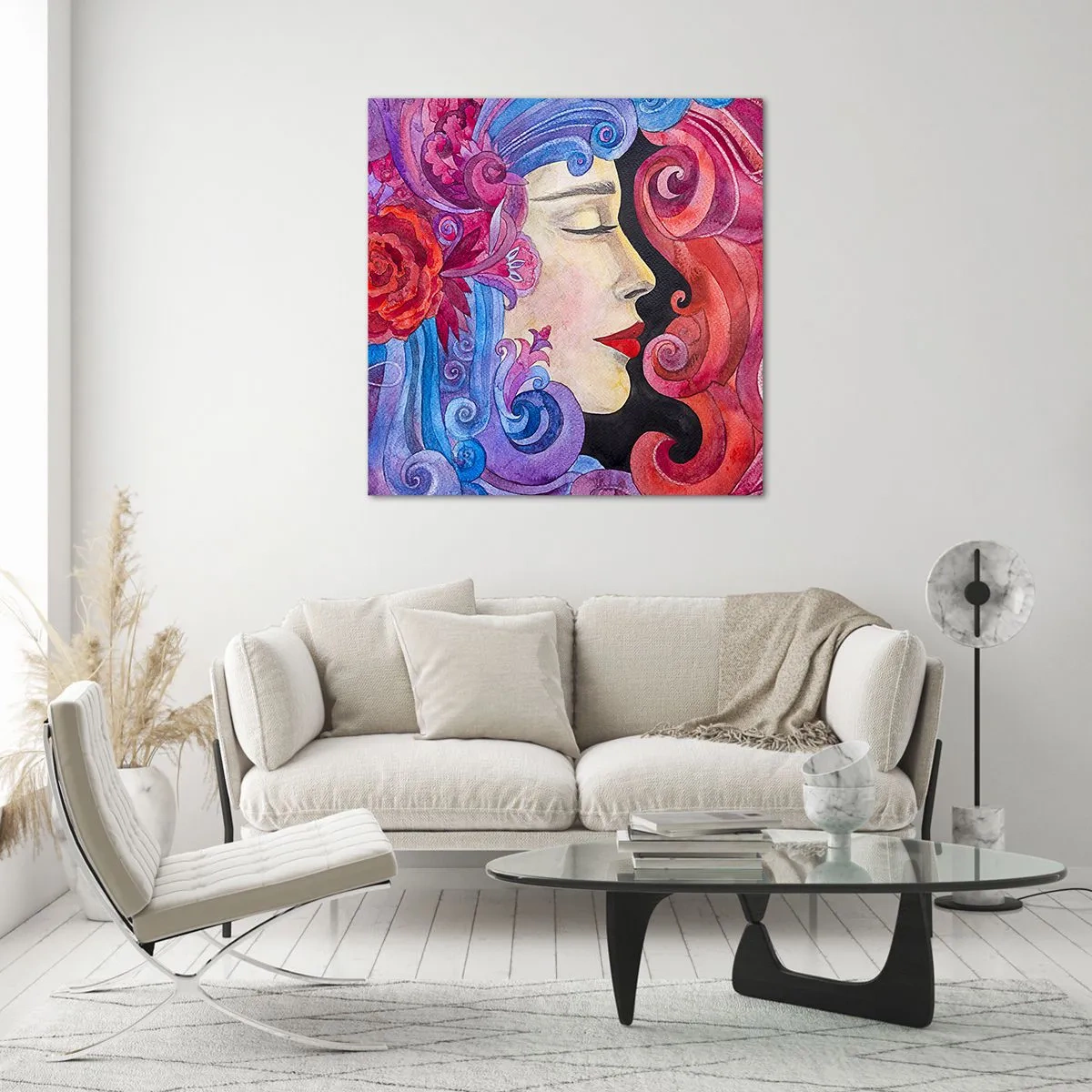 Glasbild - Bild auf glas - Der Jugendstil lebt noch - 30x30 cm