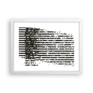 Poster in einem weißen Rahmen - Rhythmus und Rauschen - 40x30 cm